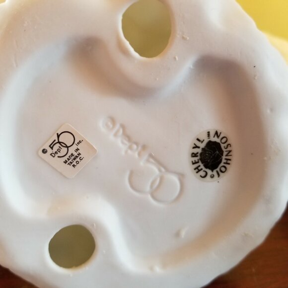 Depart 56 Decorating The Mantle Silhouette White 5 Pc Porcelain Cheryl Johnson - Picture 12 of 12